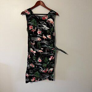 Puanani | Flamingo Tiki Mini Dress | Size XL
